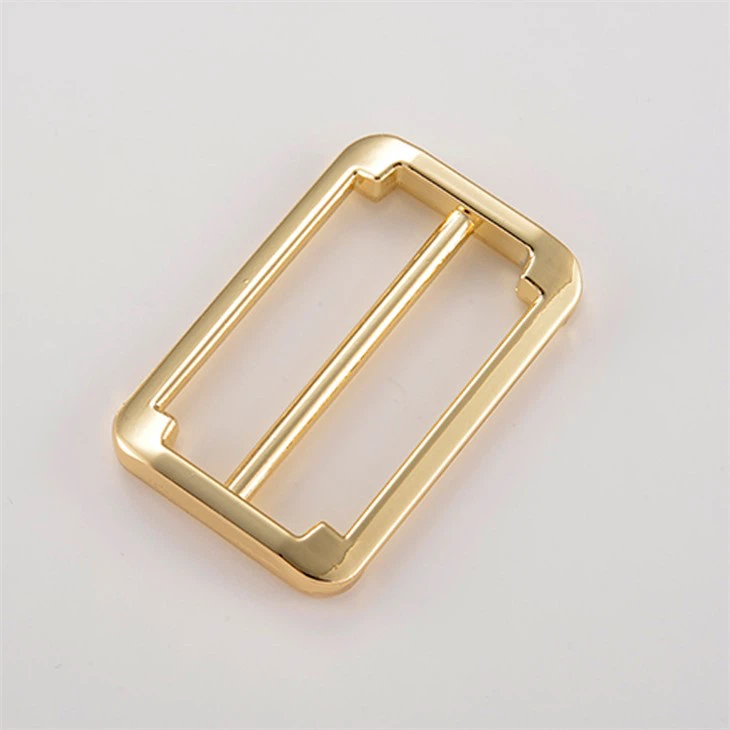 Adjustable Strap Buckle Brass Tri-glide Swage Buckle Webbing Slider