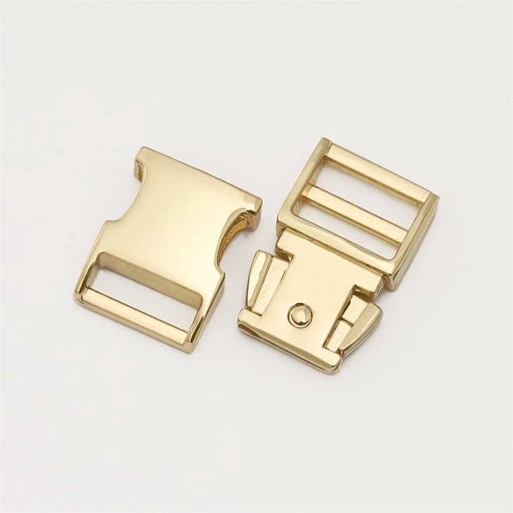 Custom Pet Chest Strap Buckle Cat And Dog Collar Webbing Buckle Metal Side Release Buckle