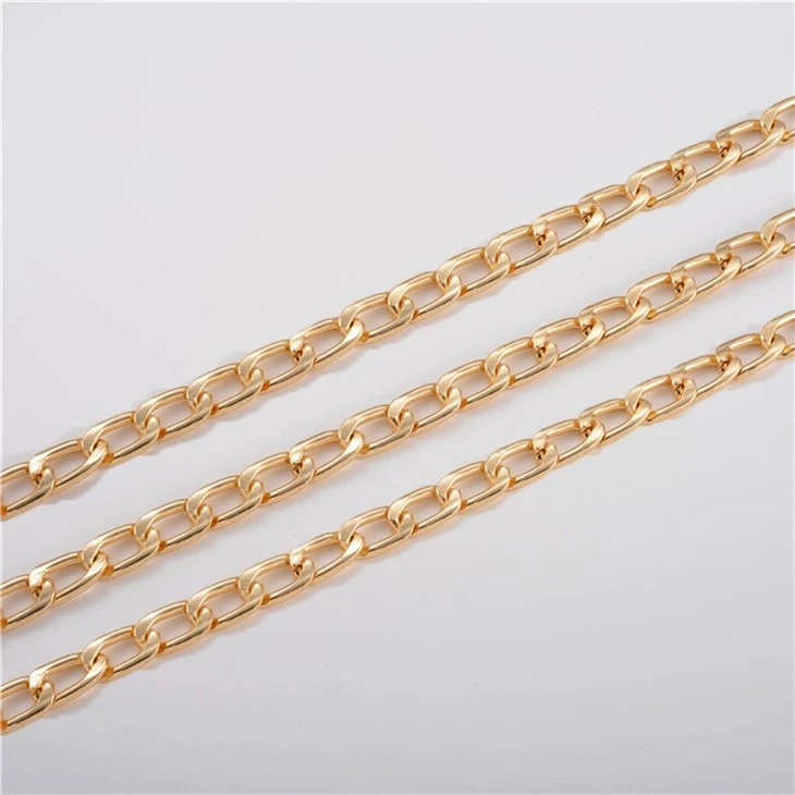 Good Quality Custom Logo Chain Tote Bag Chain Metal Rainbow Wallet Chain