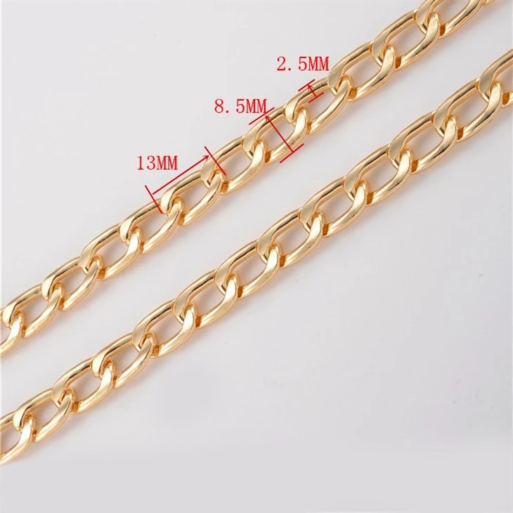 Good Quality Custom Logo Chain Tote Bag Chain Metal Rainbow Wallet Chain