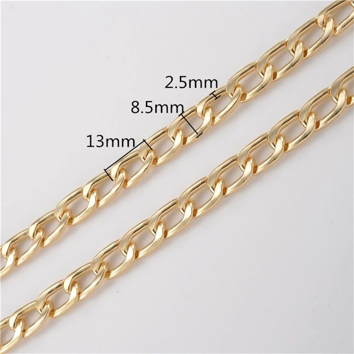Good Quality Custom Logo Chain Tote Bag Chain Metal Rainbow Wallet Chain